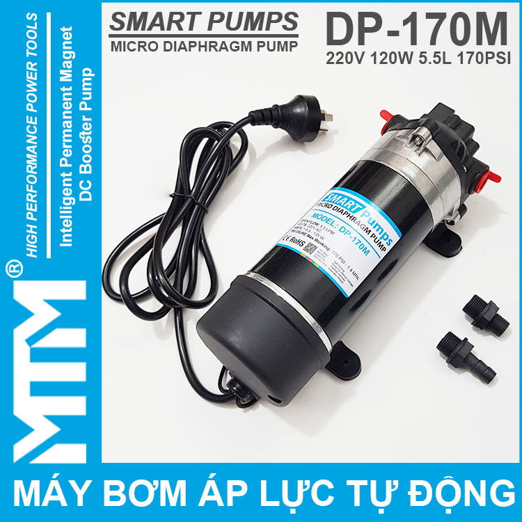 May Bom Ap Luc Mini Smartpumps 220V 120W 170M Chinh Hang May Bom Ap Luc Mini Smartpumps 220V 120W 170M Chinh Hang