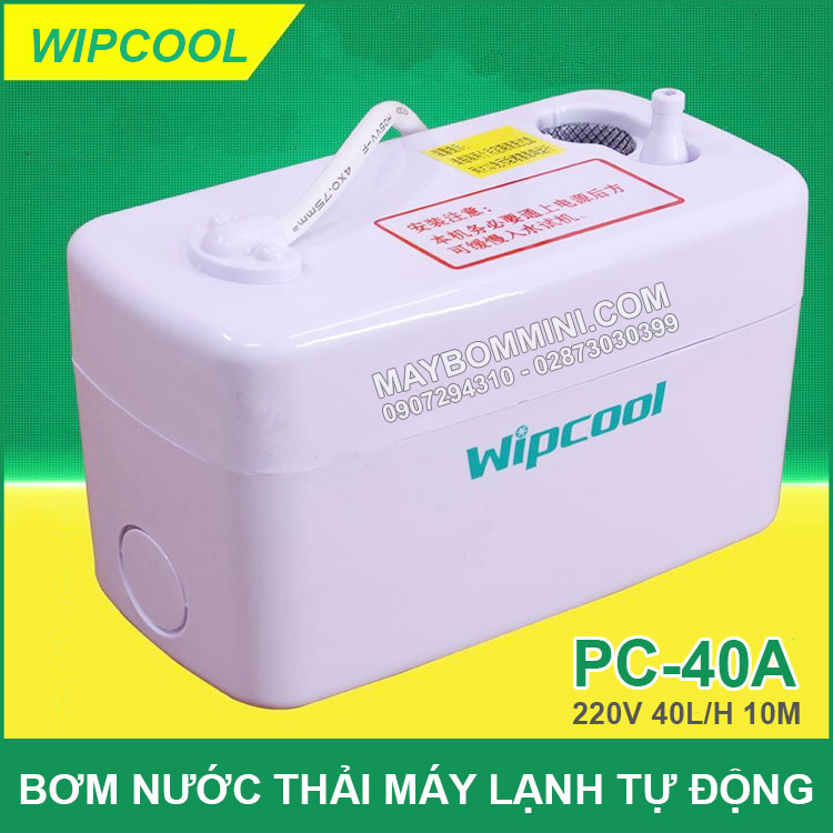 May Bom Nuoc Thai May Lanh Tu Dong Wipcool 40A