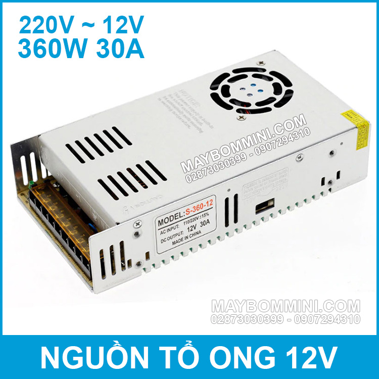 Nguon To Ong 12V 30A 360W