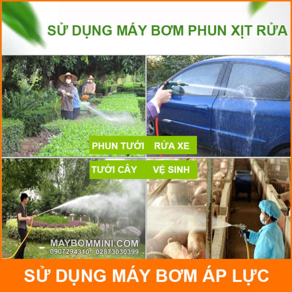 Su Dung May Bom Phun Xit Rua