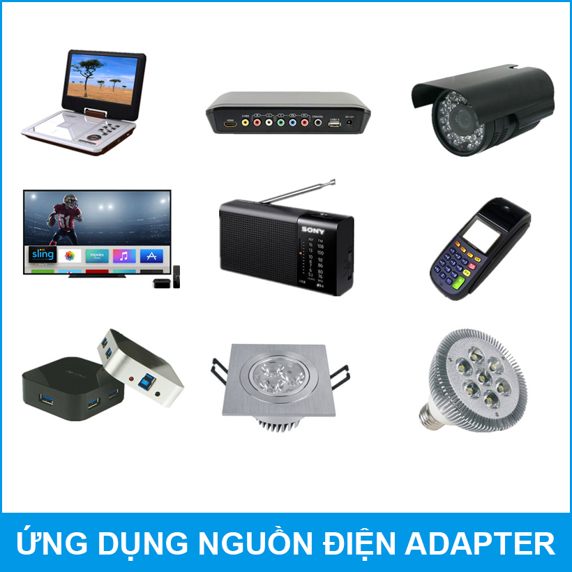 Ung Dung Adapter Nguon Dien 12V