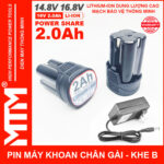 Pin May Khoan 16v8 2000 Sac Pin Jack DC