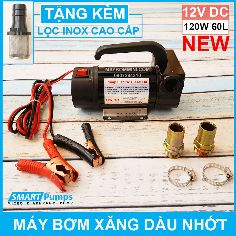 May Bom Xang Dau Nhot 12V 120W 60L Smartpumps