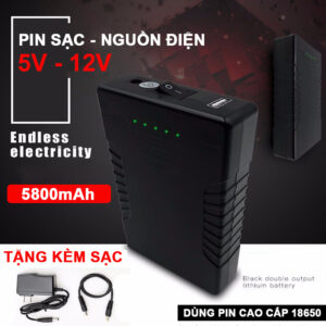 Box Pin Sac Du Phong USB 5V 12V 5800mah Lazada