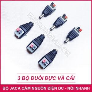 Jack Cam Nguon Dien Adapter Noi Nhanh 3 Bo