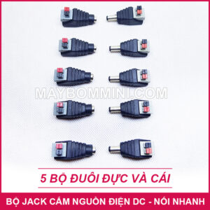 Jack Cam Nguon Dien Adapter Noi Nhanh 5 Bo