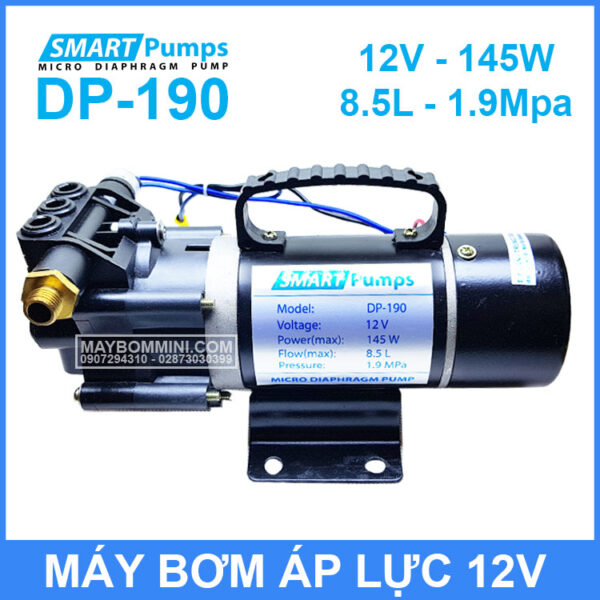 May Bom Ap Luc Mini 12V 145W Smartpumpp DP 190