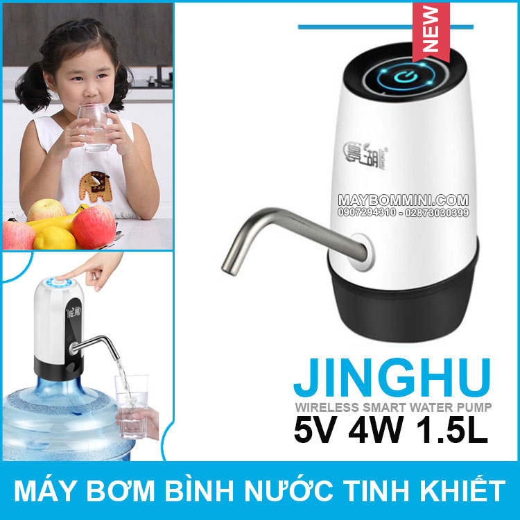May Bom Binh Nuoc Khoan Tinh Khiet Jinghu 1905 5V 4W