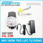 May Bom Tro Luc Nuoc Tu Dong 24v 95w 34l Smartpumps