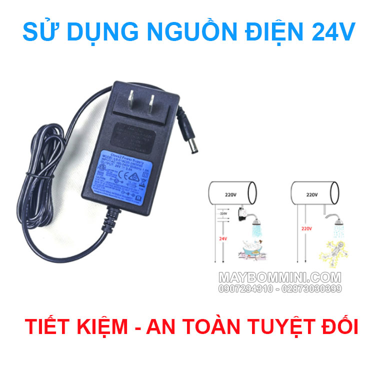 May Bom Tro Luc Nuoc 24v An Toan