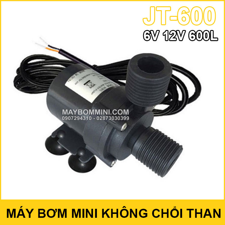 May Bom Mini Khong Choi Than 6v 12v 600L JT 600