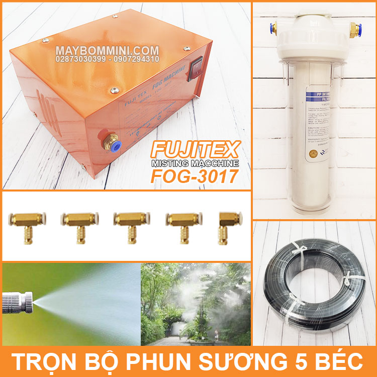 Tron Bo Phun Suong Lam Mat Tuoi Lan 5 Bec Fujitex Fog 3017