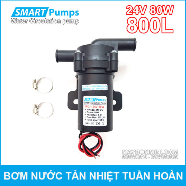 May Bom Nuoc Tan Hiet Tuan Hoan 24V 80W 800L Smartpumps