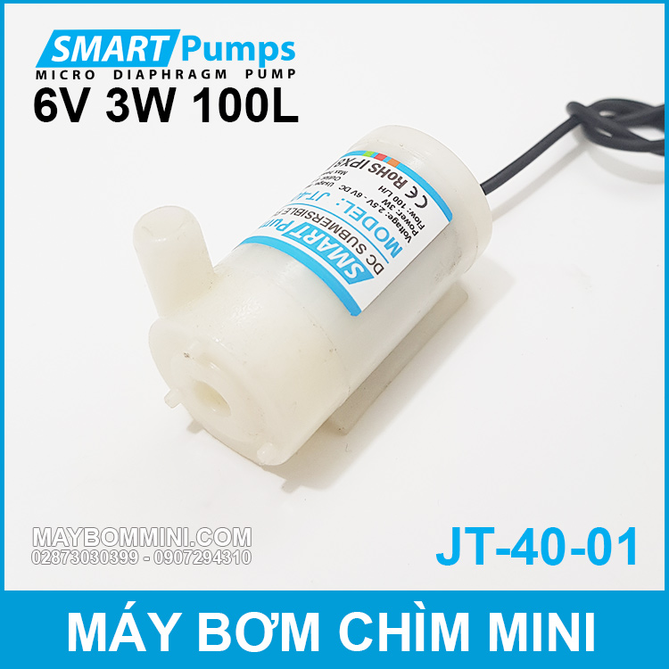 May Bom Chim Mini 6V 3W 100L Smartpumps JT 40 01
