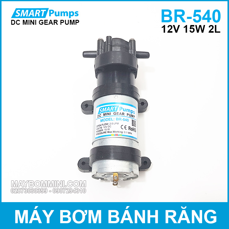 May Bom Banh Rang 12v 15w 2l DP 540 Smartpumps