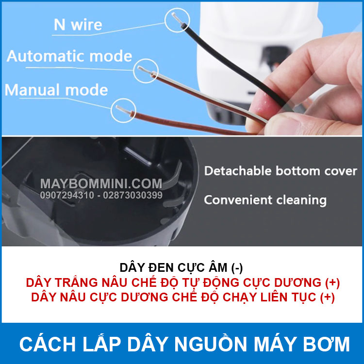 Cach Lap Day Nguon May Bom Chim Tu Dong