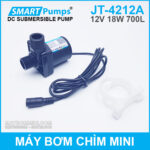 May Bom Chim Mini 12v 18w 700l JT 4212A Smartpumps Chinh Hang
