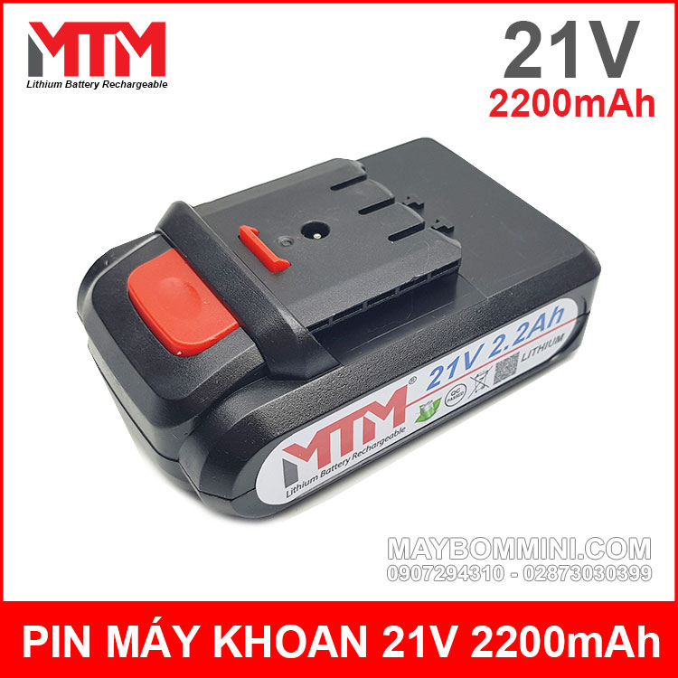 Pin May Khoan Ban Vit Cam Tay 21V 2200mah