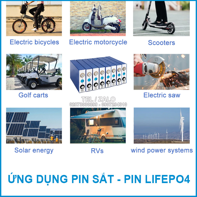 Ung Dung Pin Sat Pin Lifepo4