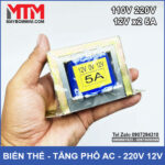 Bien Ap Tang Pho 12Vx2 5A