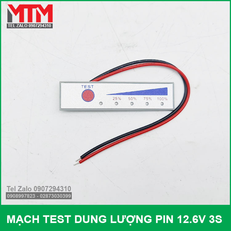 Mach Led Bao Dung Luong Pin 12v 3s