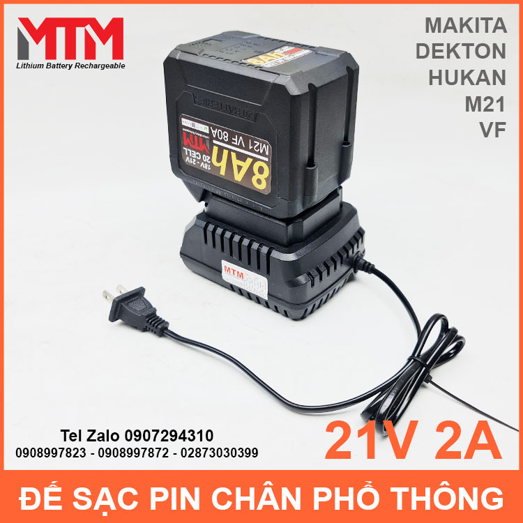 Su Dung Bo Sac Pin 21V Chan Pho Thong
