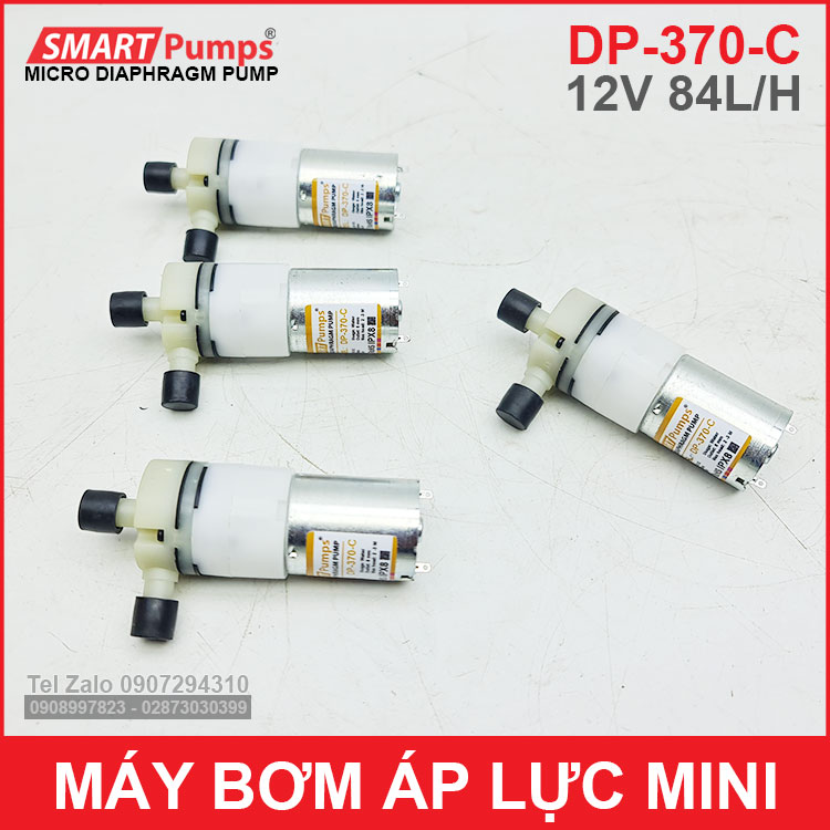 May Bom Ap Luc Mini 12V 84L Smartpumps DP 370 C