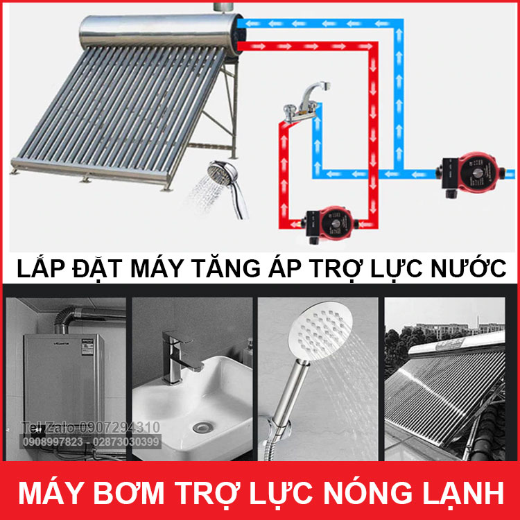 Cach Lap Dat May Bom Tro Luc Nuoc Nong Lanh