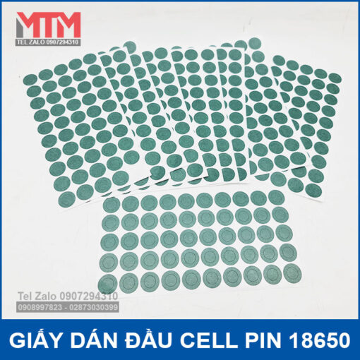 Giay Dan Pin 18650 Tron