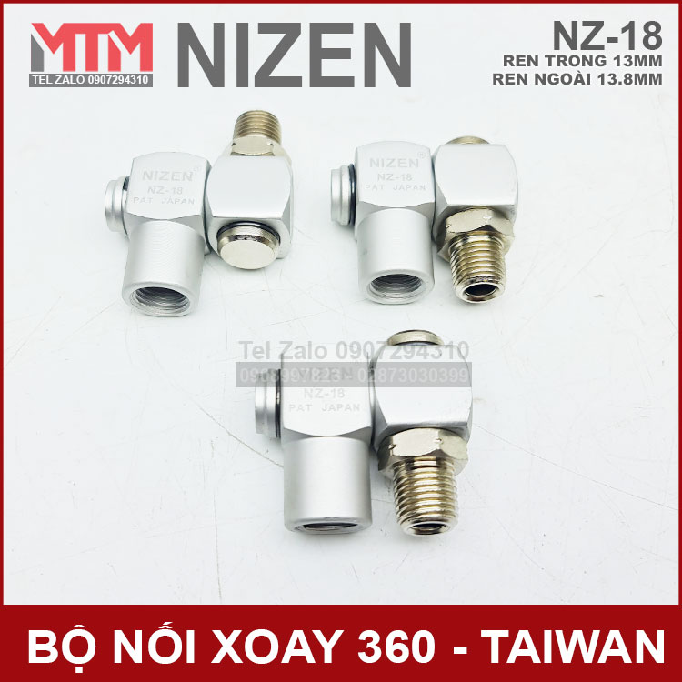 Noi Xoay 360 Inox Ren 13mm TAIWAN