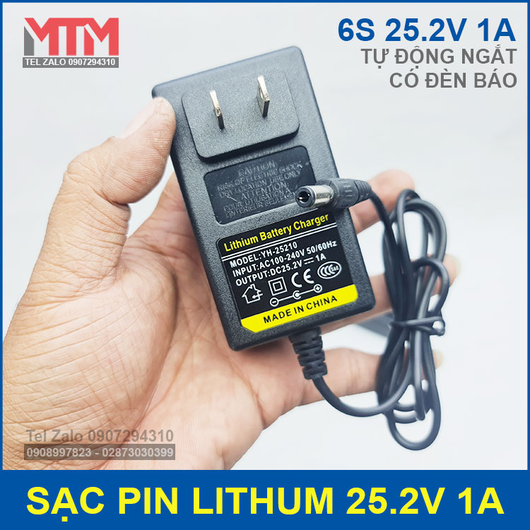 Sac Pin Lithum 25V 1A 6S