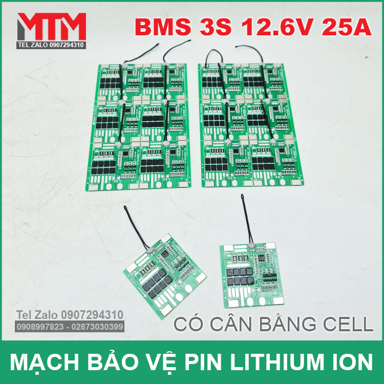 Mach Bao Ve Pin 18650 3s Co Can Bang