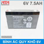 Binh Ac Quy Kho 6V 7500mah Panasonic