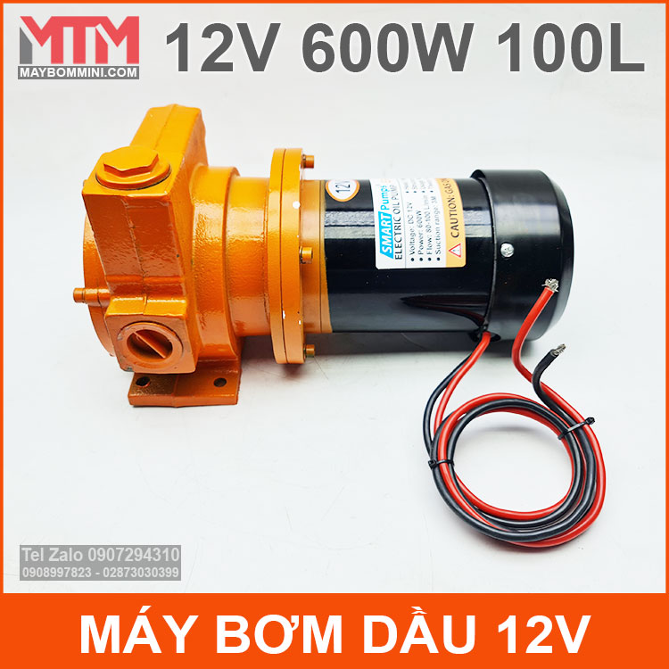 May Bom Dau 12V 600W 100L