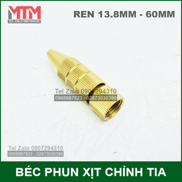 Bec Phun Xit Chinh Tia Nhon 60mm