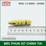 Bec Phun Xit Chinh Tia Nhon Dong 60mm Kich Thuoc