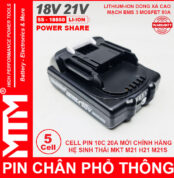Gia Pin Chan Pho Thong Makita Dekton M21 Hukan H21 18V 21V 5 CELL 2ah MTM Chinh Hang