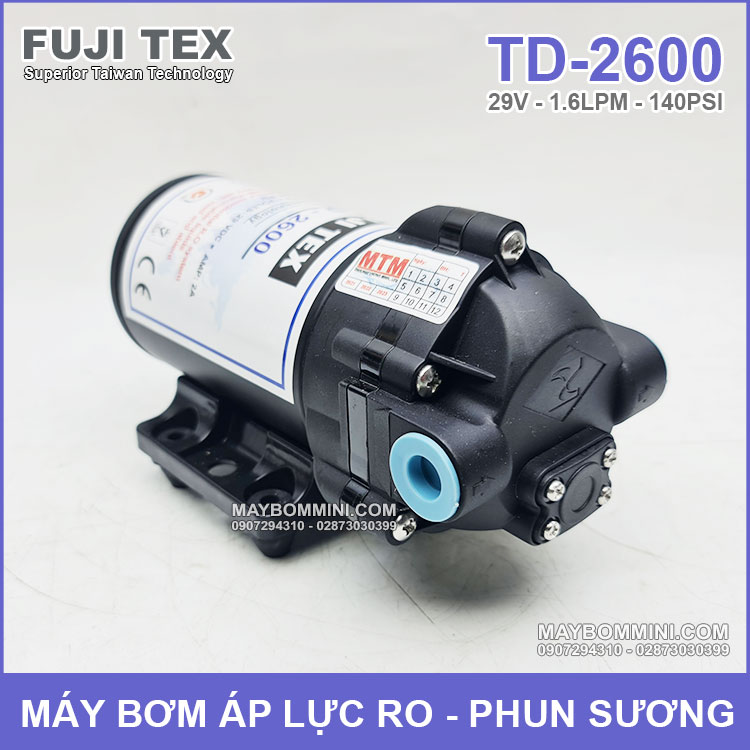Bom Nuoc Mini Cao Cap RO Phun Suong FujiTex TD 2600