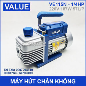 May Hut Chan Khong 220V 187W 57L Value VE115N Chinh Hang