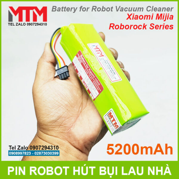 Pin May Hut Bui Lau Nha Xiaomi Robot Roborock S50 S51 S55 5200mah Gia Re