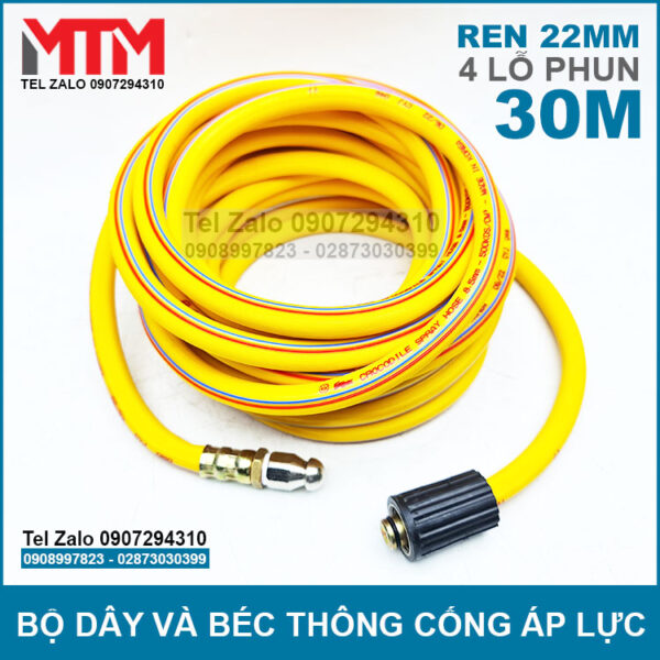Bo Bec Thong Cong Va Ong Ap Luic Ren 22mm 30 Met