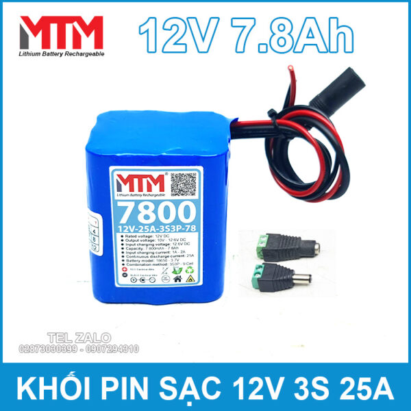 Khoi Pin 12V 3S 7800mah 25A