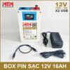 Pin Sac 12v 16Ah 15A USB