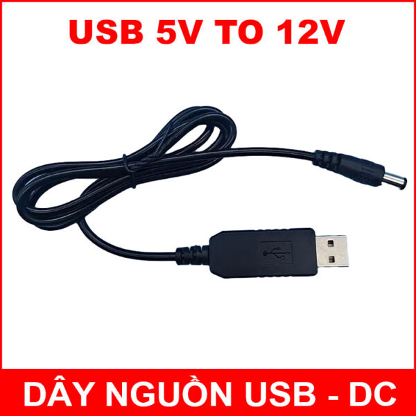 Day Chuyen Nguon USB Sang DC 12V