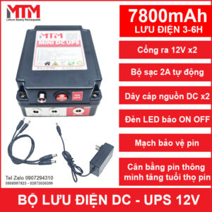 Bo Luu Dien Modem Wifi Gia Dinh 12VDC 7800mah 2A MTM