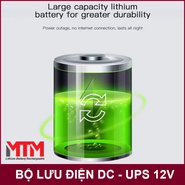 DC Mini UPS Cell Pin Dung Luong Lon Tuoi Tho Cao