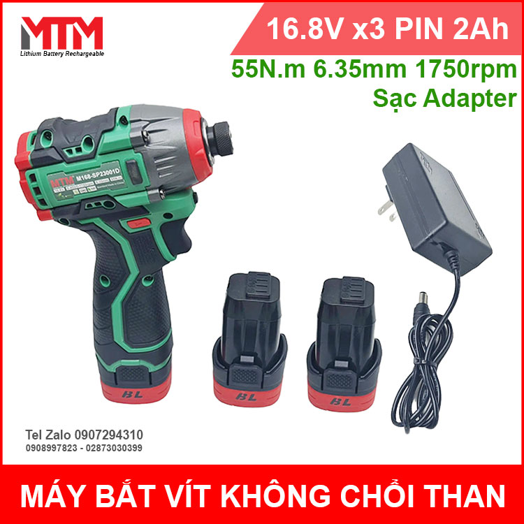 May Bat Vit Khong Choi Than 16V8 1750rpm 55Nm MTM 3 PIN