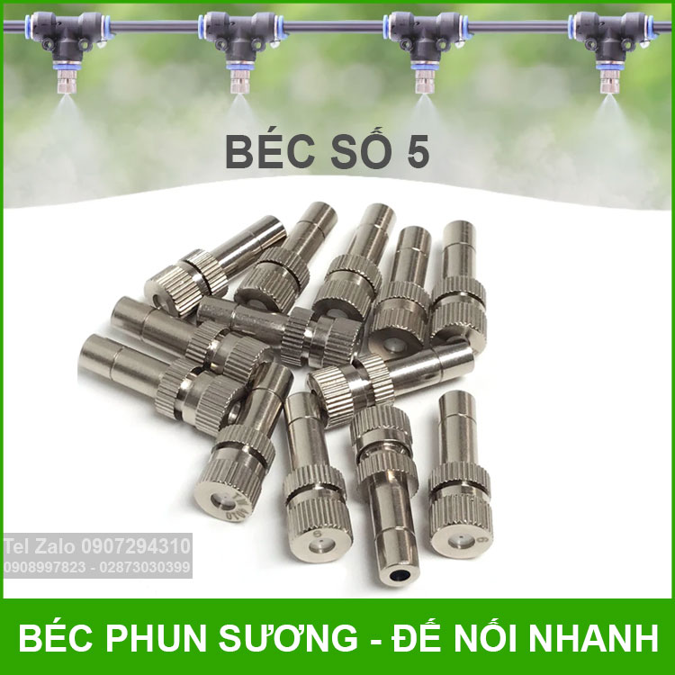 Bec Phun Suong Inox Noi Nhanh So 5 Bec Phun Suong Inox Noi Nhanh So 5