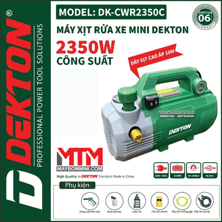 May Rua Xe Ap Luc Cao 220V 2350W 8L Dekton DK CWR2350C Chinh Hang Gia Re Cao Cap MTM May Rua Xe Ap Luc Cao 220V 2350W 8L Dekton DK CWR2350C Chinh Hang Gia Re Cao Cap MTM