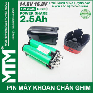 Pin May Khoan Chan Ghim 16v8 MTM Chinh Hang